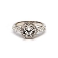 14k Semi mount Diamond Ring