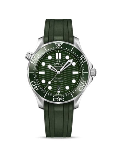 OMEGA Diver 300 Green with rubber